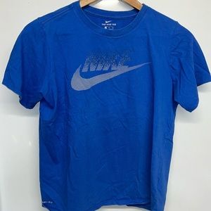 Nike The Nike Tee Blue Short Sleeve T-shirt- Kids XL